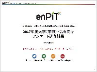 2017年度大学（学部）・高専向けアンケート調査結果